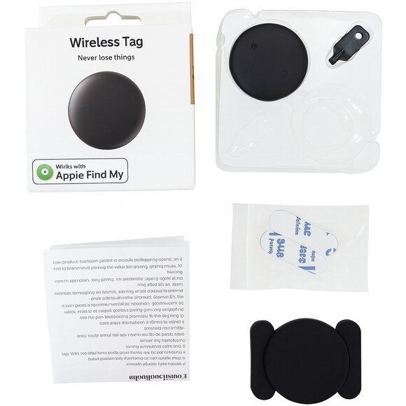 Air Tracker Tag 4-Pack Apple Find My App iOS Smart Key/Luggage Tag/Pet Tracker - Picture 3 of 7
